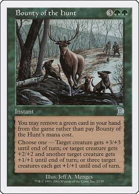 Bounty of the Hunt card from Deckmasters Garfield vs Finkel