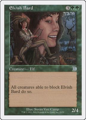 Elvish Bard card from Deckmasters Garfield vs Finkel