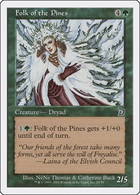 Folk of the Pines card from Deckmasters Garfield vs Finkel