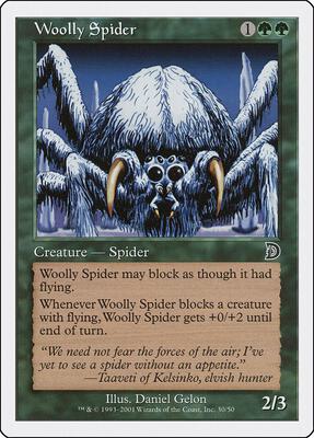 Woolly Spider card from Deckmasters Garfield vs Finkel