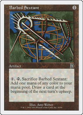 Barbed Sextant card from Deckmasters Garfield vs Finkel