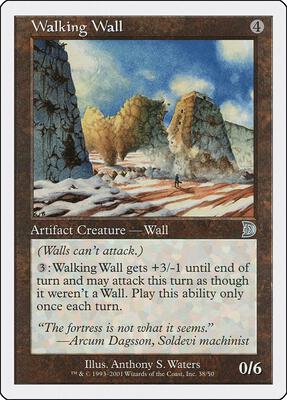 Walking Wall card from Deckmasters Garfield vs Finkel