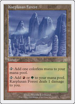 Karplusan Forest card from Deckmasters Garfield vs Finkel