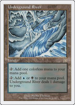 Underground River card from Deckmasters Garfield vs Finkel
