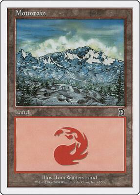 Mountain (45) card from Deckmasters Garfield vs Finkel