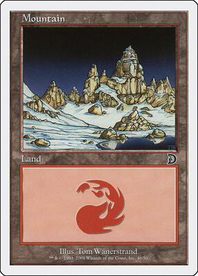 Mountain (46) card from Deckmasters Garfield vs Finkel