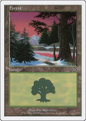 Forest (48) card from Deckmasters Garfield vs Finkel