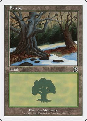 Forest (49) card from Deckmasters Garfield vs Finkel