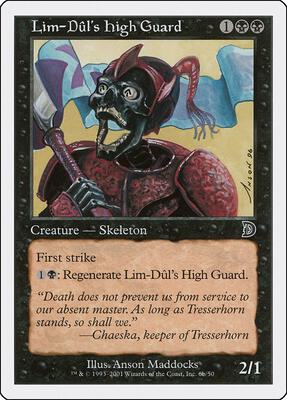 Lim-Dul's High Guard (6b) card from Deckmasters Garfield vs Finkel