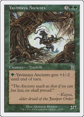 Yavimaya Ancients (31b) card from Deckmasters Garfield vs Finkel