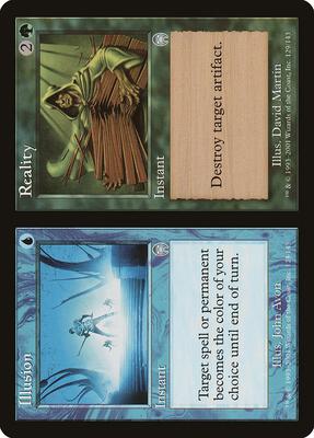 Illusion // Reality card from Apocalypse