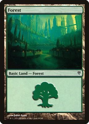 Forest (84) card from Duel Decks: Jace vs. Vraska