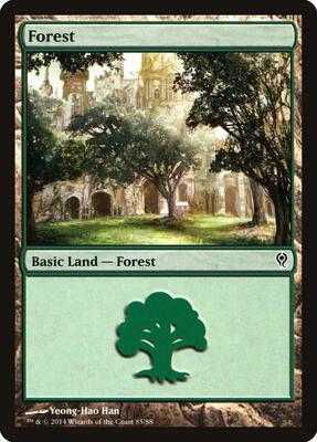 Forest (85) card from Duel Decks: Jace vs. Vraska