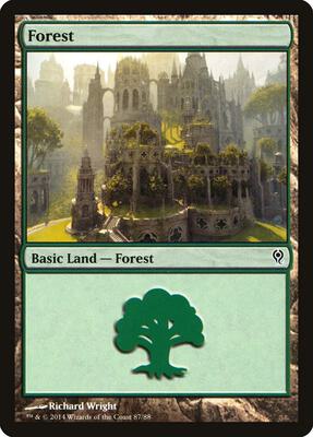 Forest (87) card from Duel Decks: Jace vs. Vraska