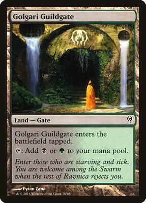 Golgari Guildgate card from Duel Decks: Jace vs. Vraska