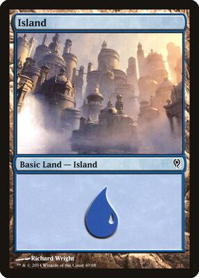 Island (40) card from Duel Decks: Jace vs. Vraska