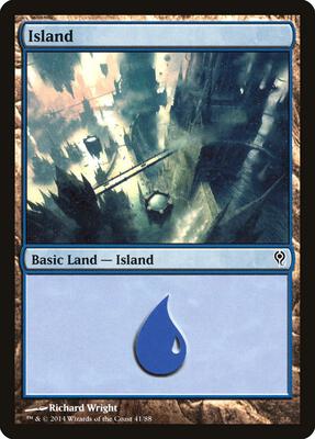 Island (41) card from Duel Decks: Jace vs. Vraska