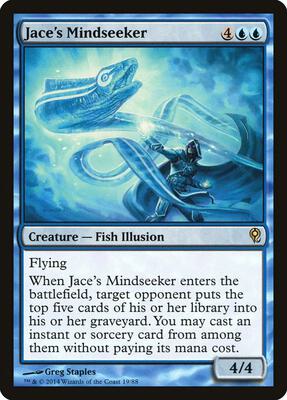 Jace's Mindseeker card from Duel Decks: Jace vs. Vraska