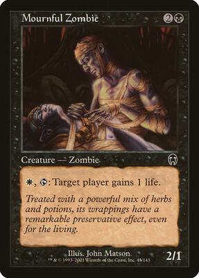 Mournful Zombie card from Apocalypse