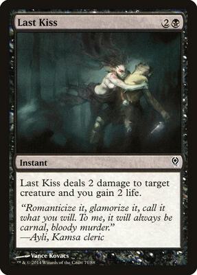 Last Kiss card from Duel Decks: Jace vs. Vraska