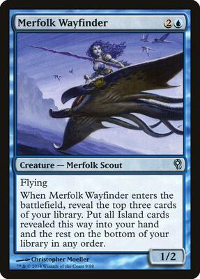 Merfolk Wayfinder card from Duel Decks: Jace vs. Vraska