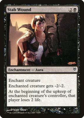 Stab Wound card from Duel Decks: Jace vs. Vraska
