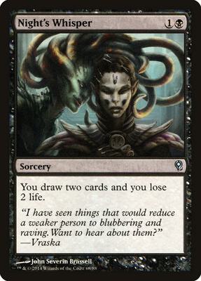 Night's Whisper card from Duel Decks: Jace vs. Vraska