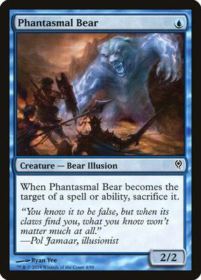Phantasmal Bear card from Duel Decks: Jace vs. Vraska