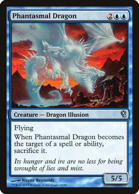 Phantasmal Dragon card from Duel Decks: Jace vs. Vraska