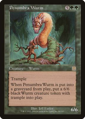 Penumbra Wurm card from Apocalypse