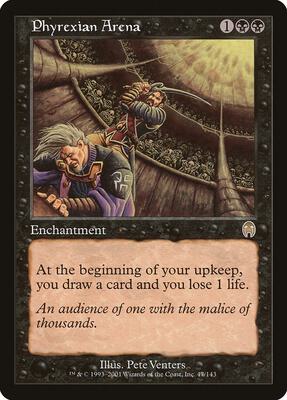 Phyrexian Arena card from Apocalypse