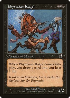 Phyrexian Rager card from Apocalypse