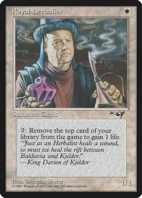 Royal Herbalist (Man) card from Alliances