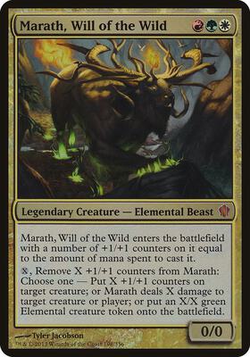 Marath, Will of the Wild (Commander 2013) card from Oversize Cards
