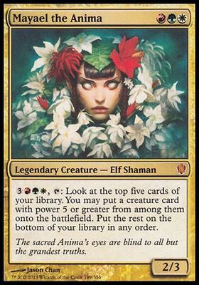 Mayael the Anima (Commander 2013) card from Oversize Cards