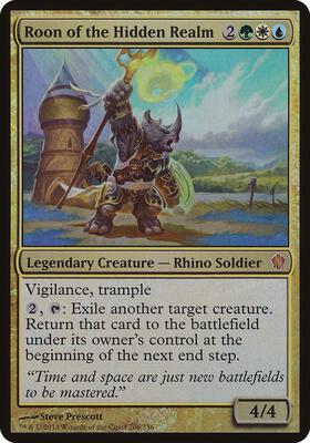 Roon of the Hidden Realm (Commander 2013) card from Oversize Cards