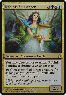 Rubinia Soulsinger (Commander 2013) card from Oversize Cards