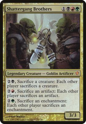 Shattergang Brothers (Commander 2013) card from Oversize Cards
