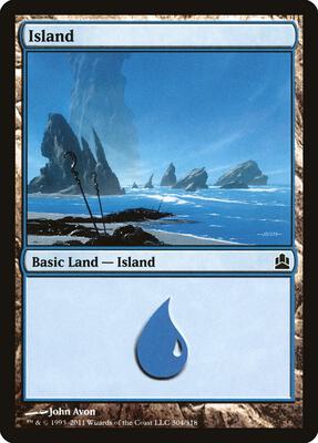 Island (304) card from Commander