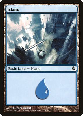 Island (306) card from Commander