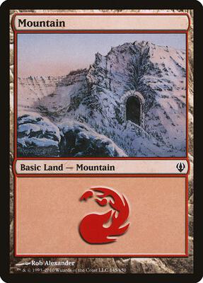 Mountain (145) card from Archenemy