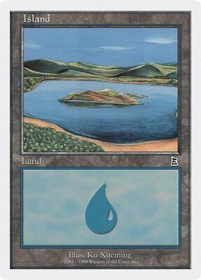 Island (114) card from Battle Royale Box Set