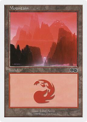 Mountain (123) card from Battle Royale Box Set
