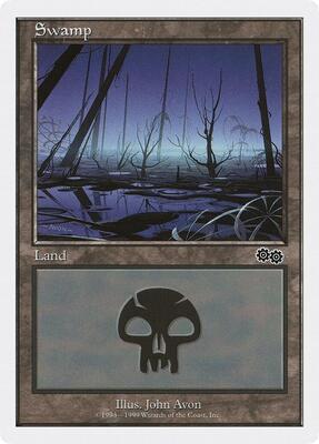 Swamp (136) card from Battle Royale Box Set