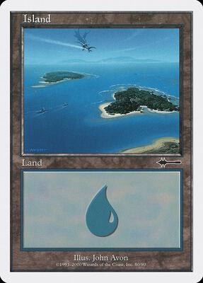 Island (80) card from Beatdown Box Set
