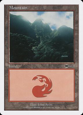Mountain (85) card from Beatdown Box Set