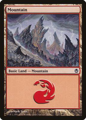 Mountain (80) card from Duel Decks: Ajani vs. Nicol Bolas