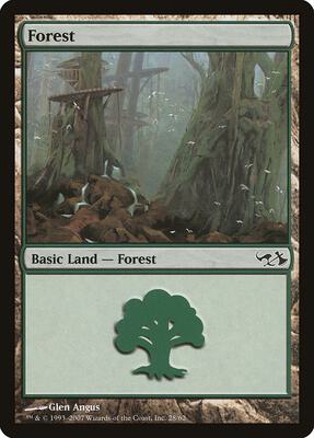 Forest (28) card from Duel Decks: Elves vs. Goblins