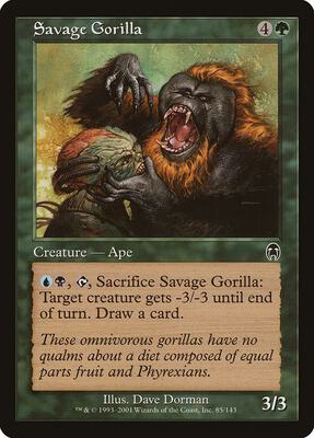 Savage Gorilla card from Apocalypse