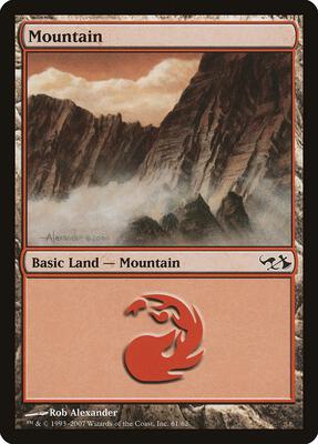 Mountain (61) card from Duel Decks: Elves vs. Goblins